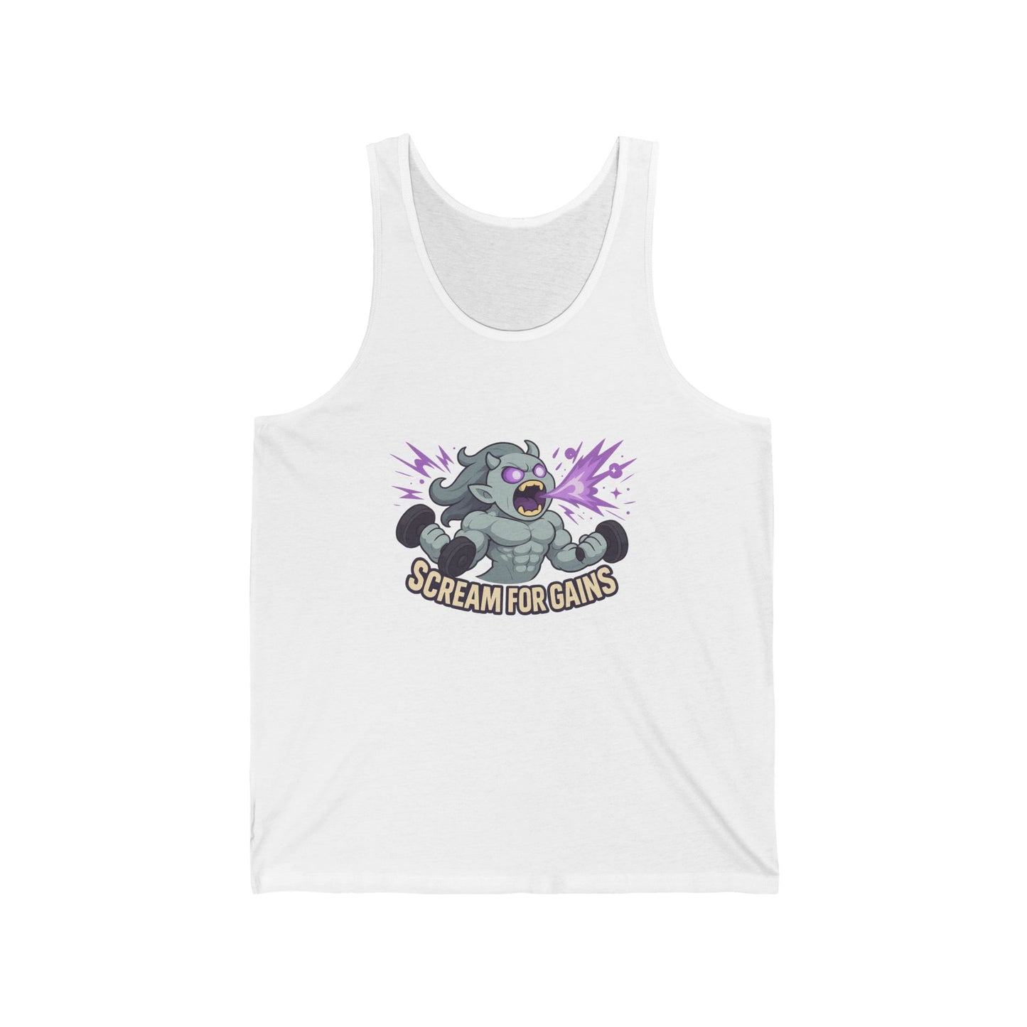 Workout Tank, Scream for Gains, Gym Tank