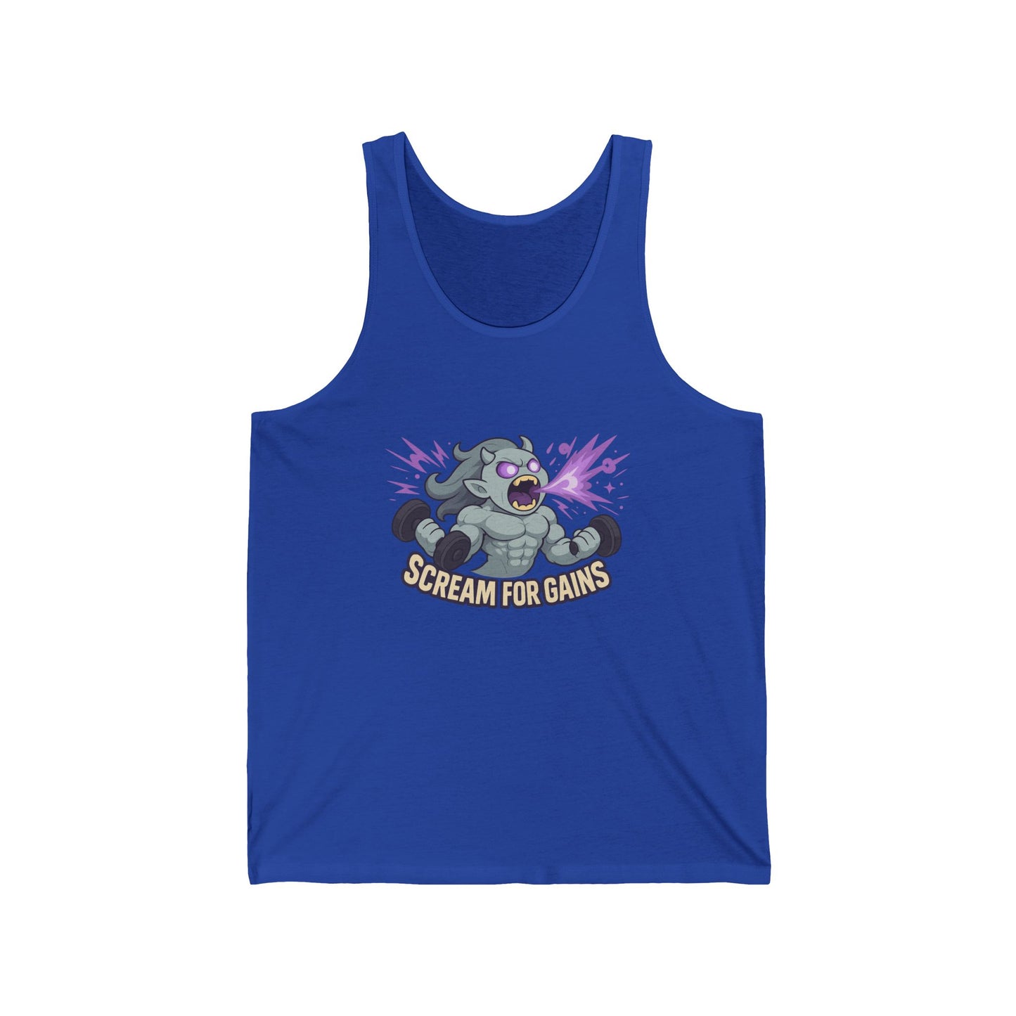 Workout Tank, Scream for Gains, Gym Tank