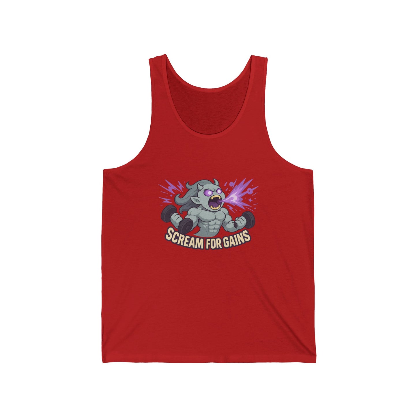 Workout Tank, Scream for Gains, Gym Tank