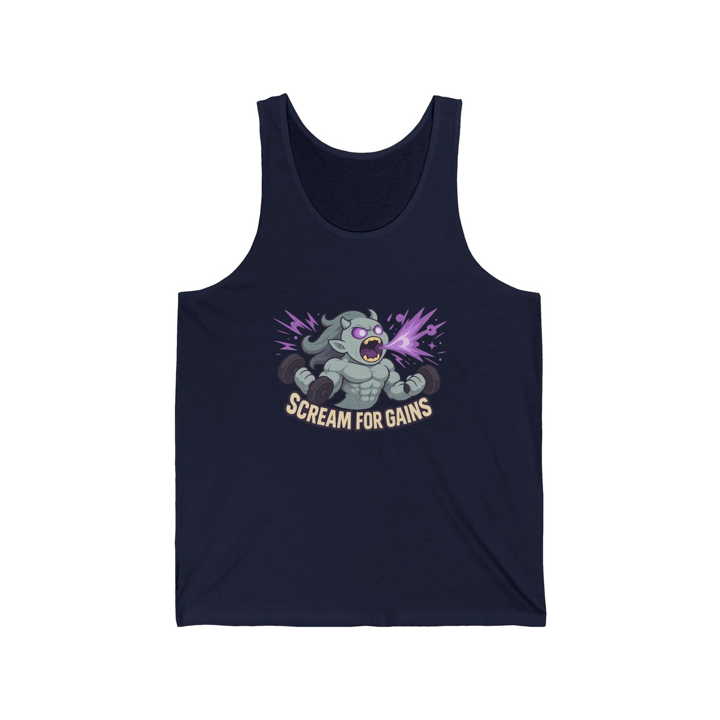 Workout Tank, Scream for Gains, Gym Tank