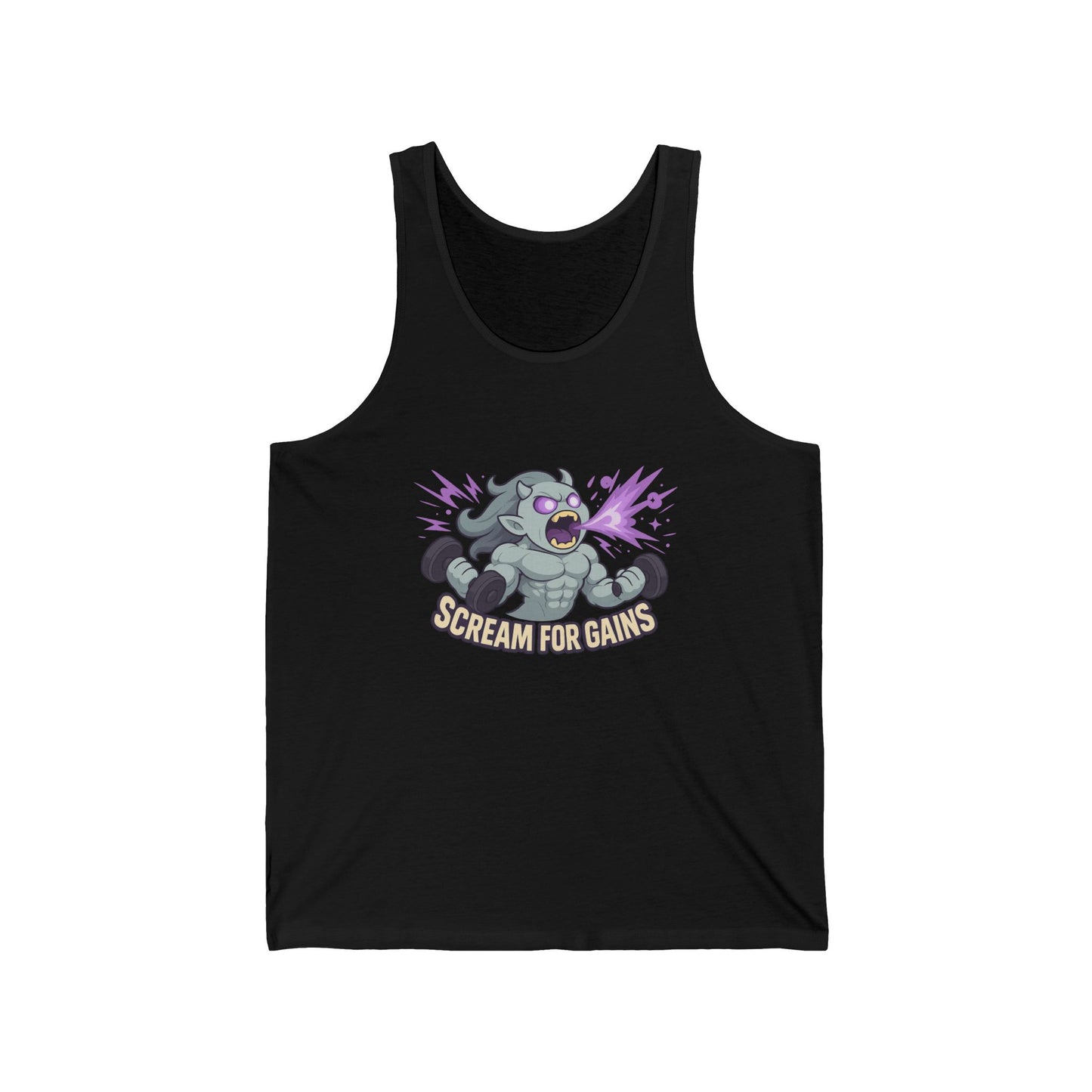 Workout Tank, Scream for Gains, Gym Tank