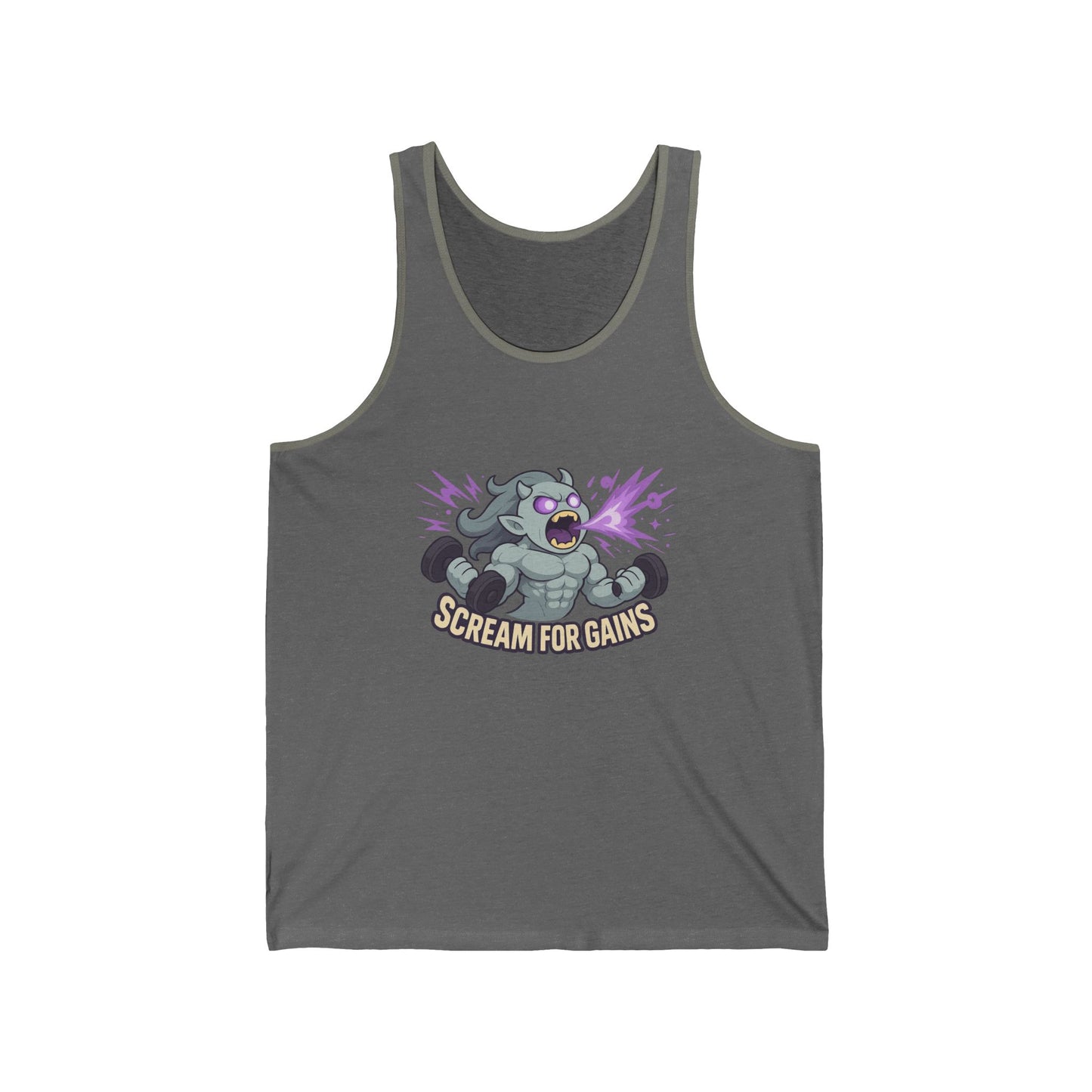 Workout Tank, Scream for Gains, Gym Tank