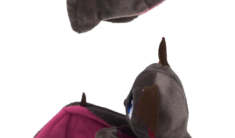 Fledermaus Plüschtier mit flexiblen Flügeln, Weiches Stofftier, Halloween Dekor