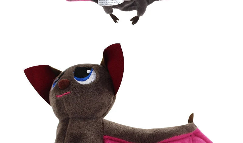 Fledermaus Plüschtier mit flexiblen Flügeln, Weiches Stofftier, Halloween Dekor