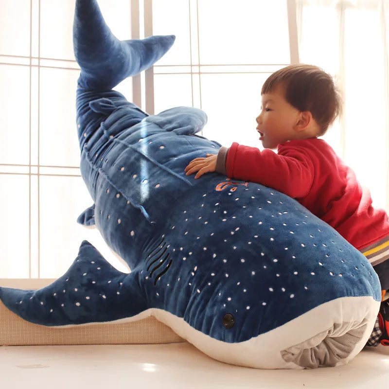 50/100cm Blauhai, Plüschtier, weiche Tierkissenpuppe