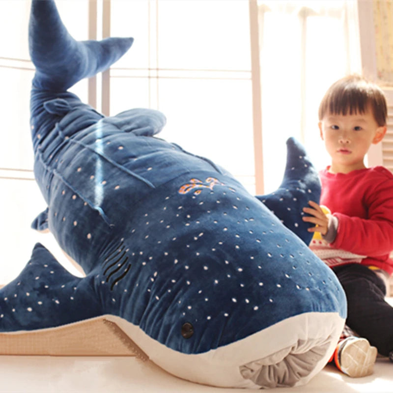 50/100cm Blauhai, Plüschtier, weiche Tierkissenpuppe
