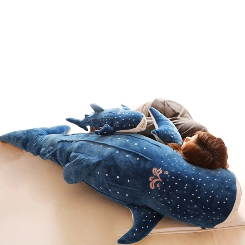 50/100cm Blauhai, Plüschtier, weiche Tierkissenpuppe