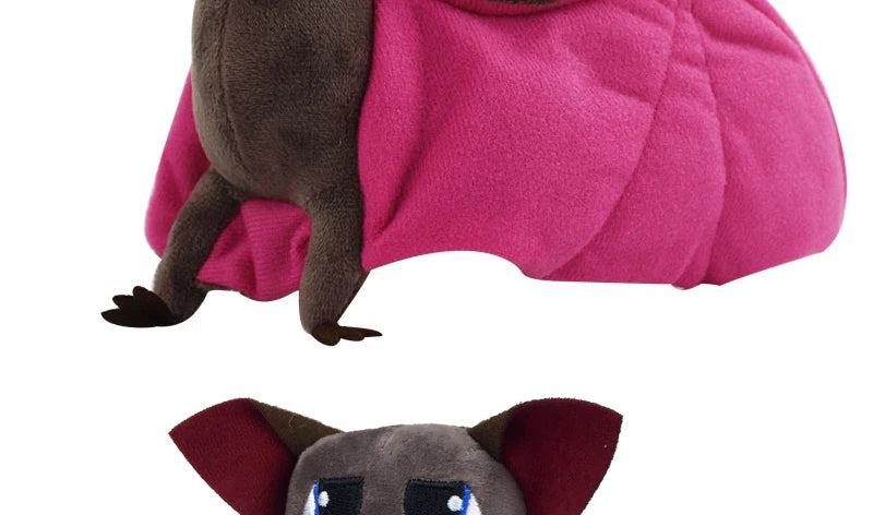 Fledermaus Plüschtier mit flexiblen Flügeln, Weiches Stofftier, Halloween Dekor