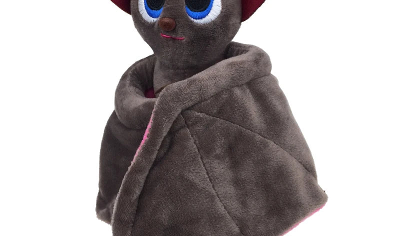 Fledermaus Plüschtier mit flexiblen Flügeln, Weiches Stofftier, Halloween Dekor