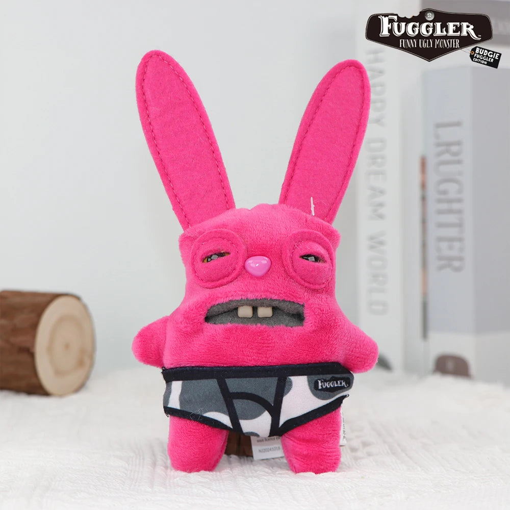 Fuggler Lustiges hässliches Monster, Original-Plüschpuppe, Zähne, Monster-Anhänger, Schlüsselanhänger, 9,5–14 cm