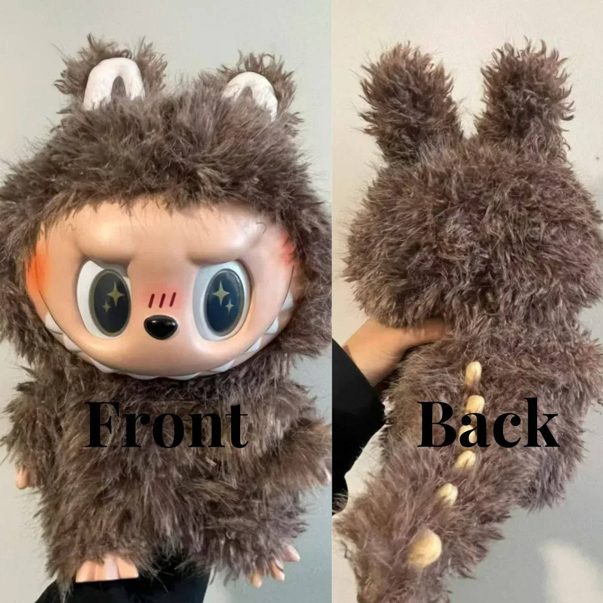 LABUBU Nachbildung, hochwertig und handgefertigt, 38cm oder 58cm