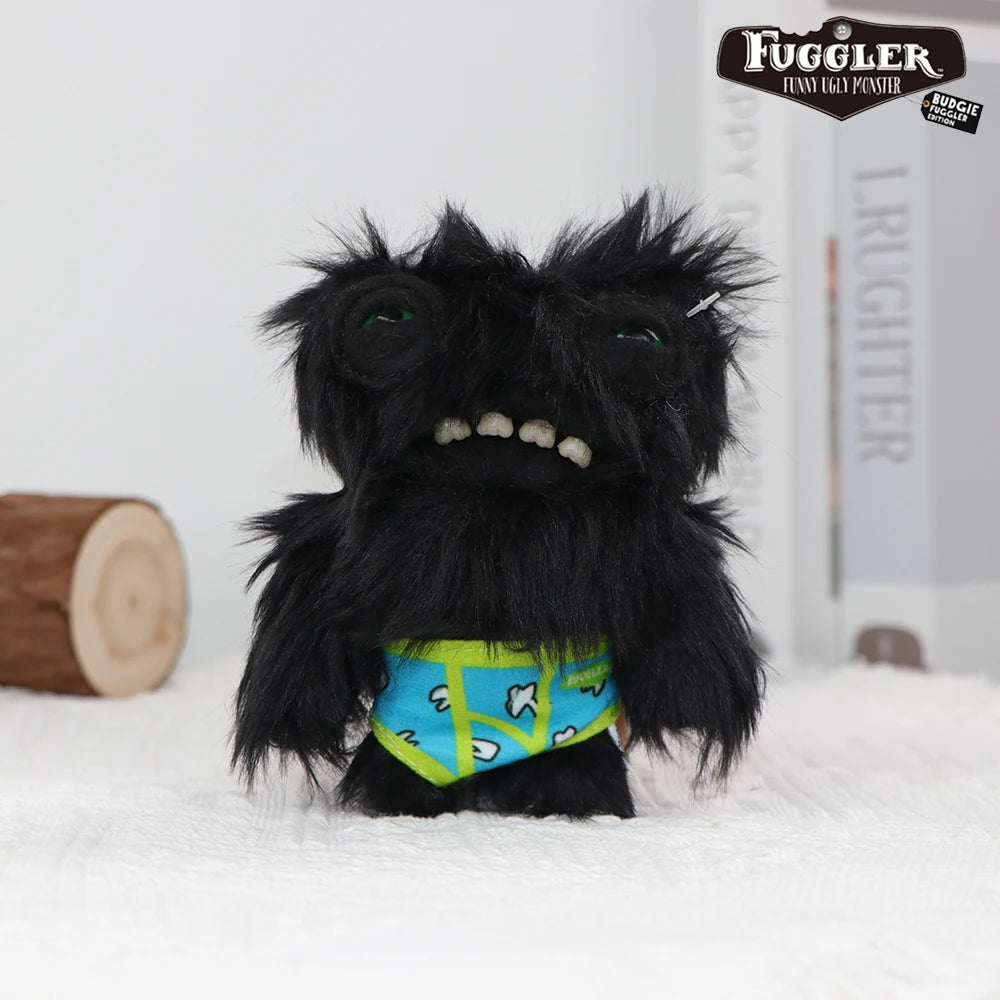 Schlüsselanhänger/Anhänger, Fuggler lustiges, hässliches Monster, Original Plüschpuppe