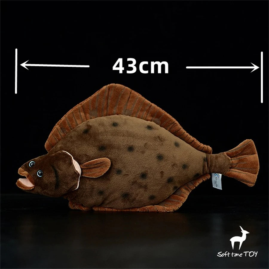 Flatfish, hochwertiges, niedliches Plüschtier, lebensechte Tiere, Stoffpuppe