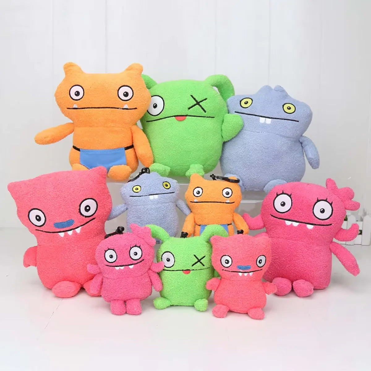 Cute Ugly Doll Plush Keychains - 2 Sizes Funny Stuffed Animal Toys