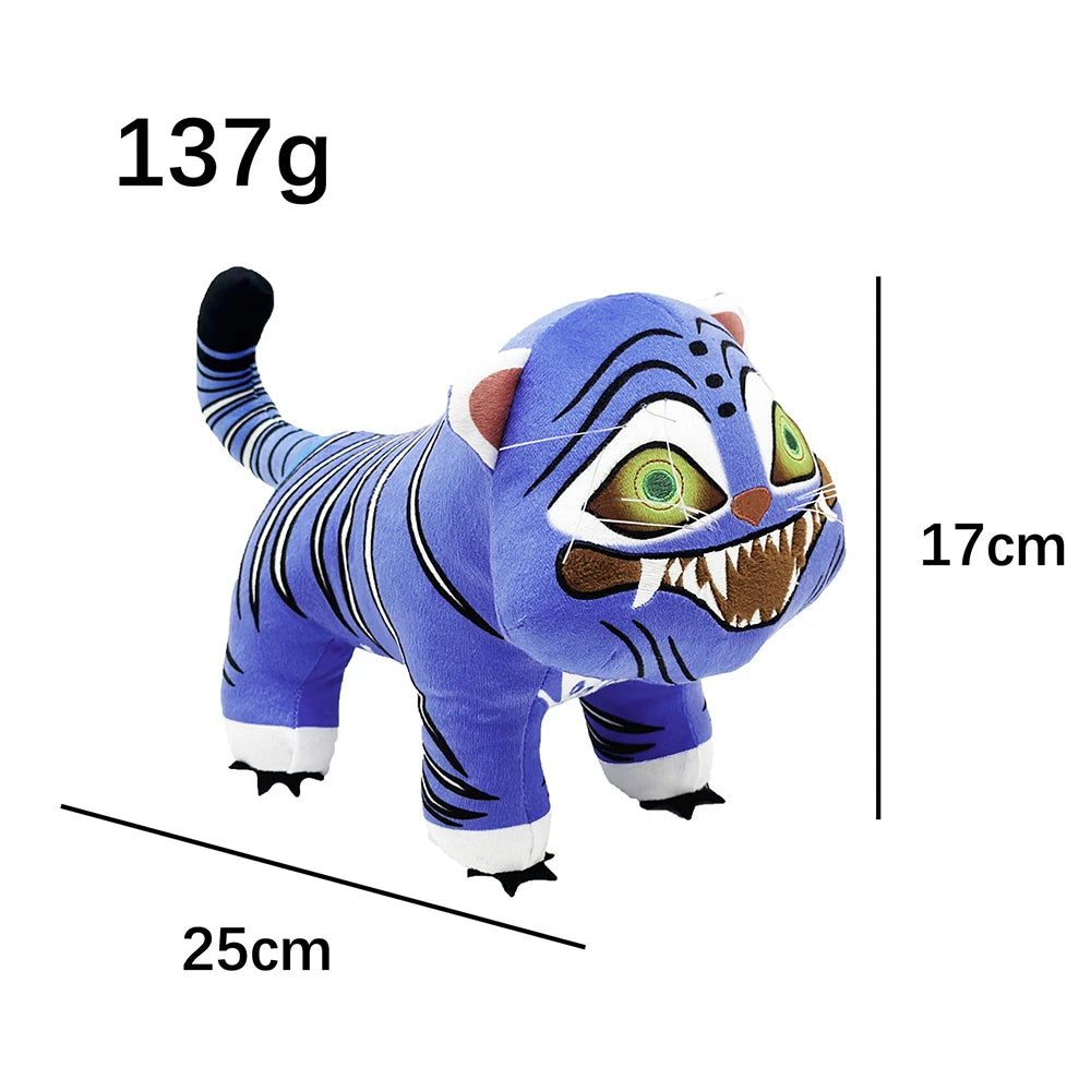Anime Demonslayer Dämonenjäger Plüschpuppe, Süßer lila Tiger, Plüschtier, weiches Stofftier