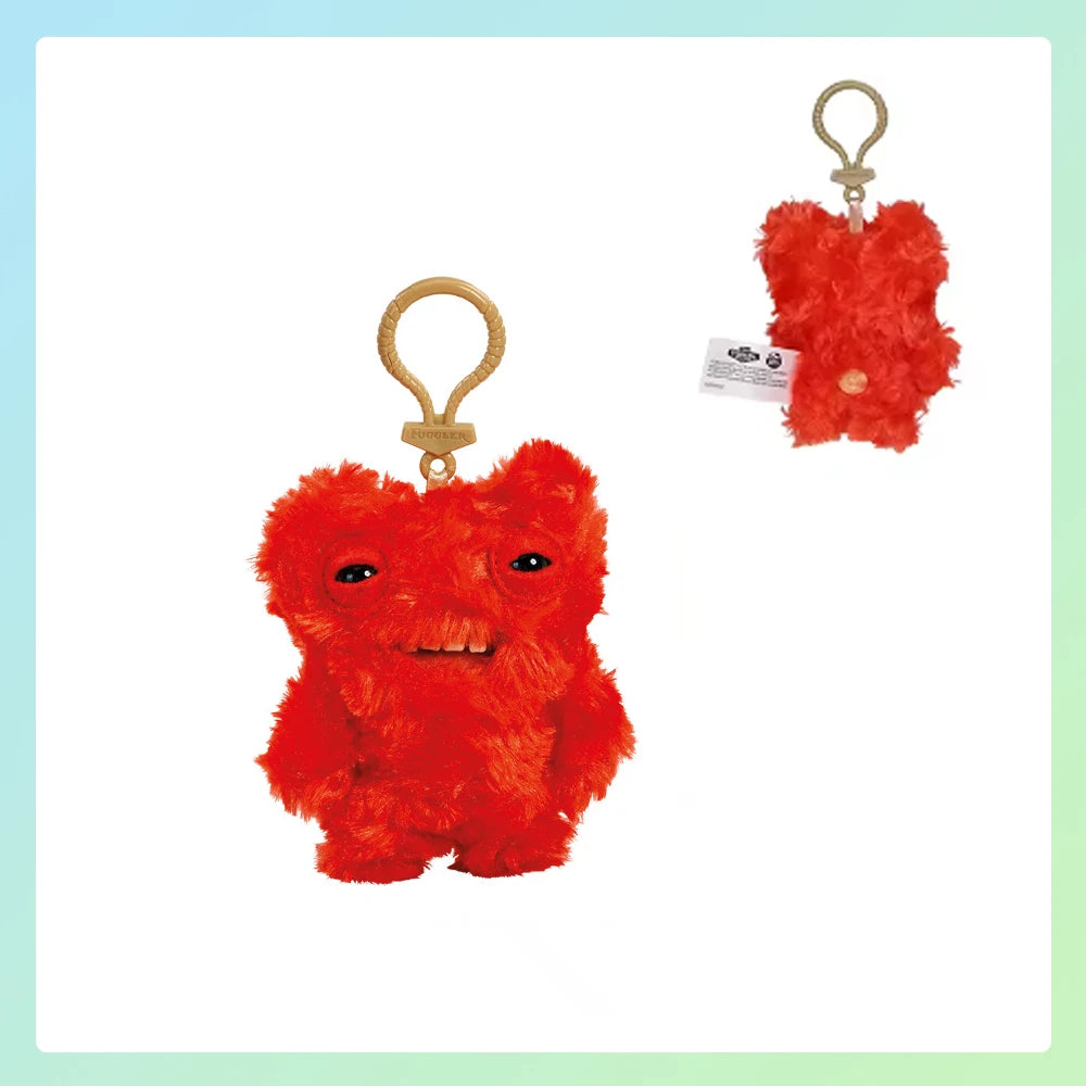 Schlüsselanhänger/Anhänger, Fuggler lustiges, hässliches Monster, Original Plüschpuppe