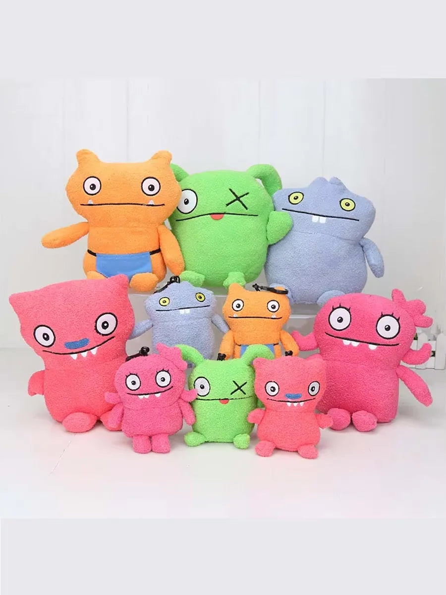 Cute Ugly Doll Plush Keychains - 2 Sizes Funny Stuffed Animal Toys