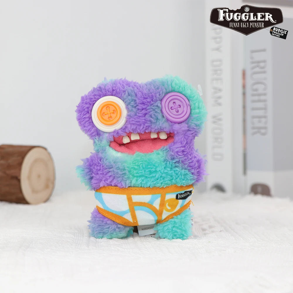 Schlüsselanhänger/Anhänger, Fuggler lustiges, hässliches Monster, Original Plüschpuppe