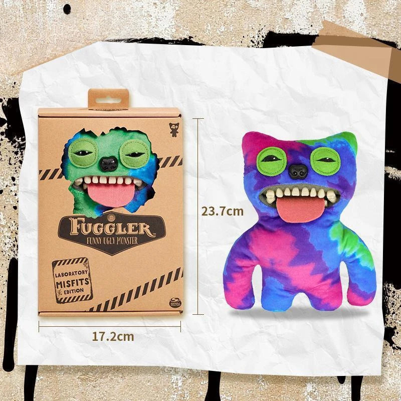 Original Fuggler Ugly Monster, Lustiges Plüschtier, mit weit aufgerissenen Augen