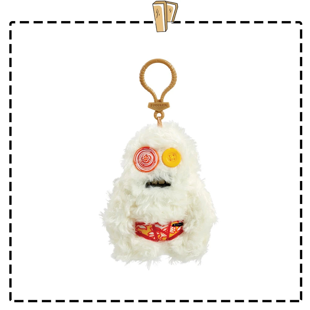 Fuggler Lustiges hässliches Monster, Original-Plüschpuppe, Zähne, Monster-Anhänger, Schlüsselanhänger, 9,5–14 cm