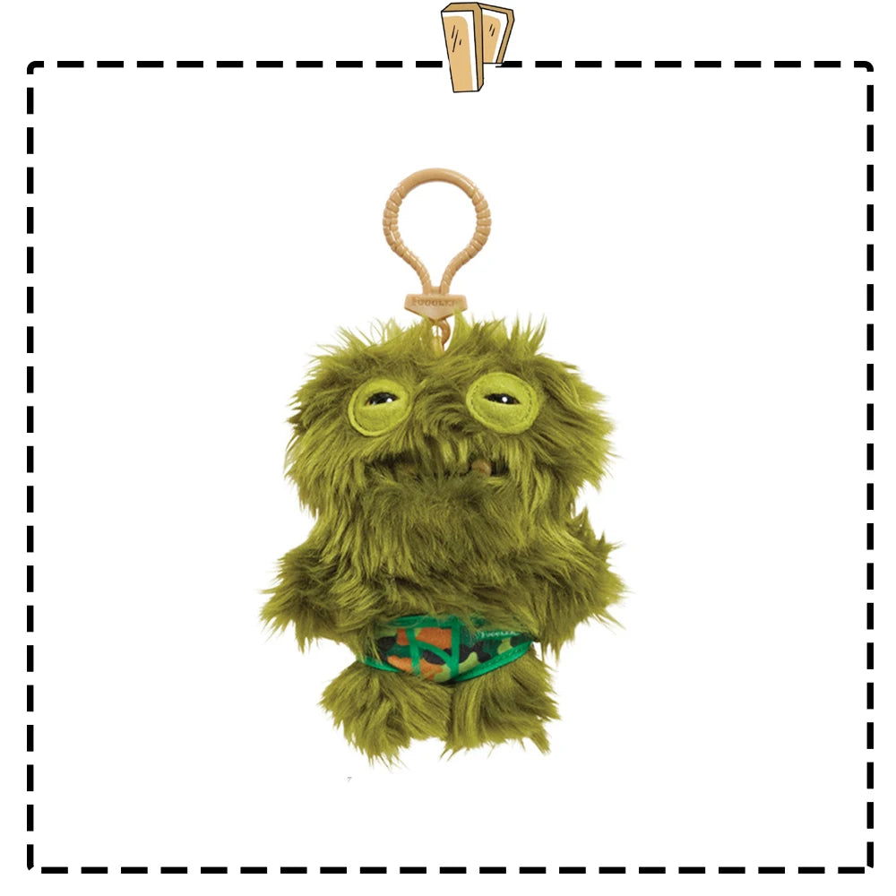 Fuggler Lustiges hässliches Monster, Original-Plüschpuppe, Zähne, Monster-Anhänger, Schlüsselanhänger, 9,5–14 cm