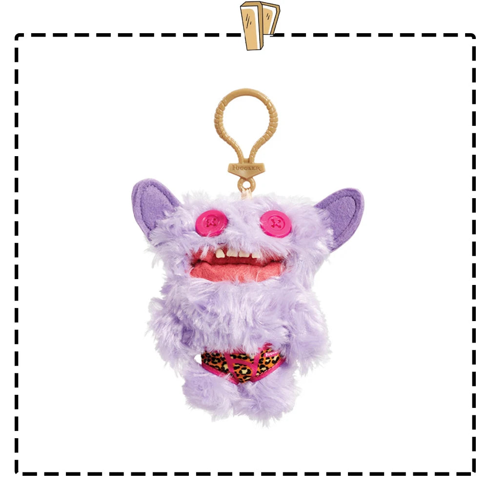 Fuggler Lustiges hässliches Monster, Original-Plüschpuppe, Zähne, Monster-Anhänger, Schlüsselanhänger, 9,5–14 cm