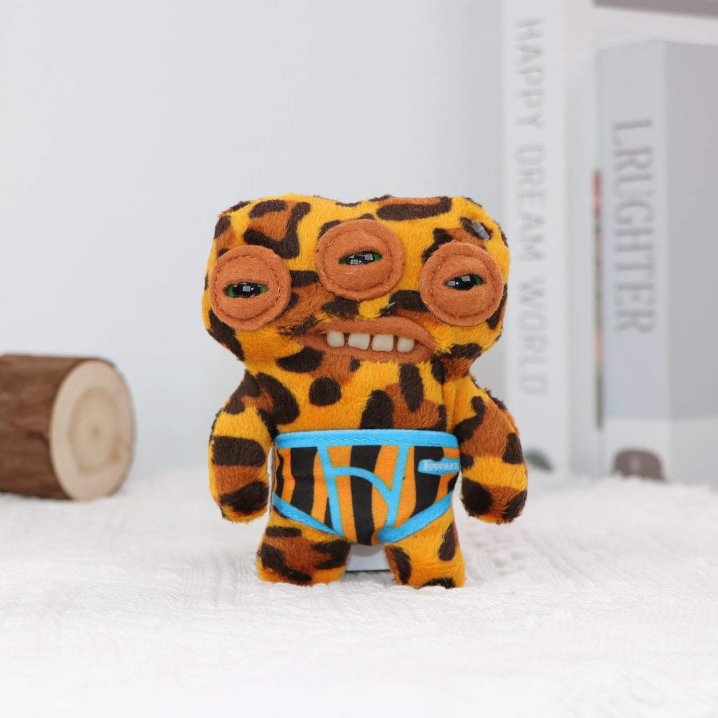 Schlüsselanhänger/Anhänger, Fuggler lustiges, hässliches Monster, Original Plüschpuppe