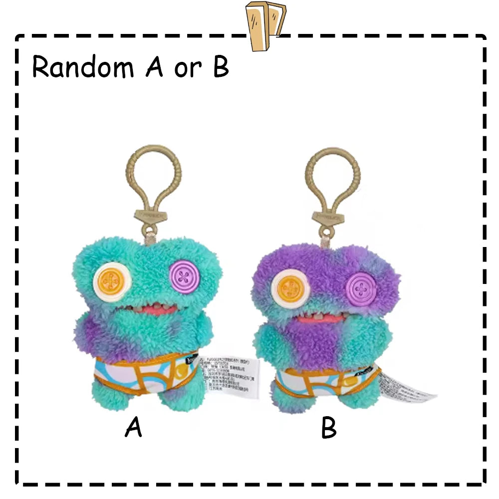 Fuggler Lustiges hässliches Monster, Original-Plüschpuppe, Zähne, Monster-Anhänger, Schlüsselanhänger, 9,5–14 cm