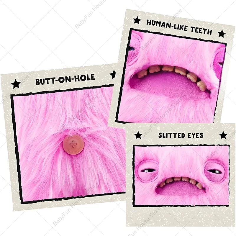 Original Fuggler Lustiges hässliches Plüschmonster mit Zähnen