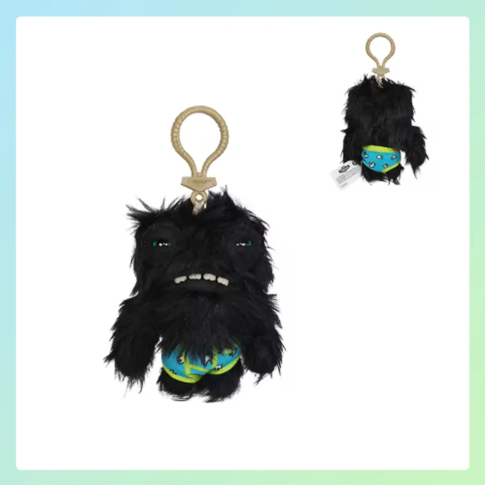 Schlüsselanhänger/Anhänger, Fuggler lustiges, hässliches Monster, Original Plüschpuppe