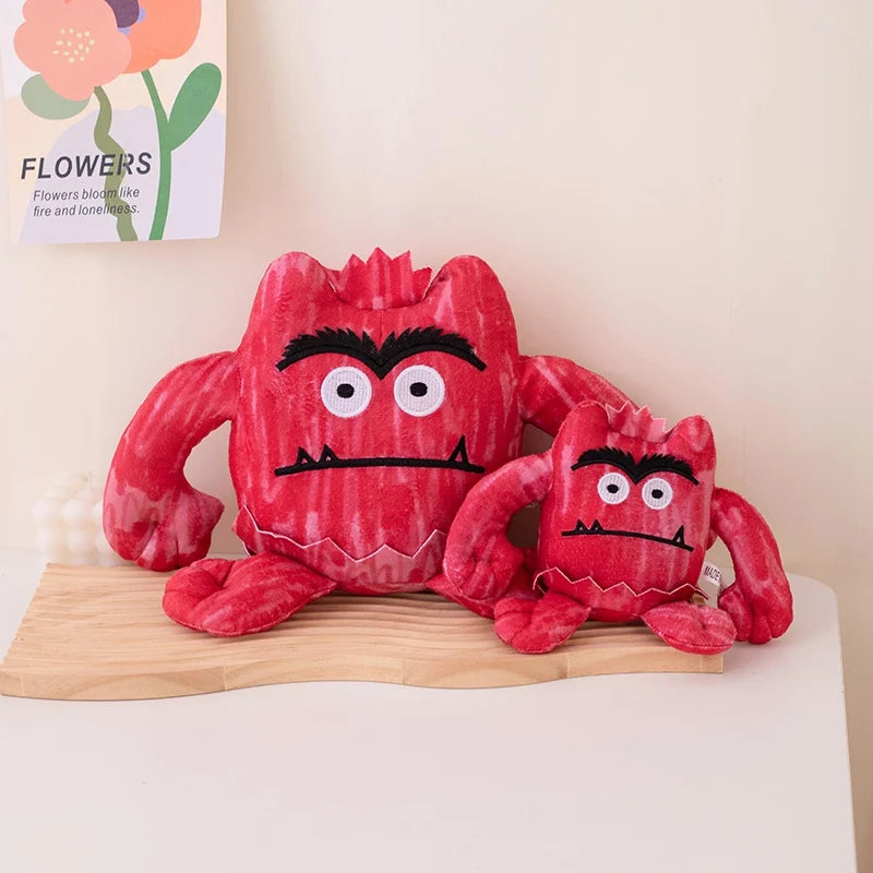 15/25 cm, Kawaii Bunte Monster-Plüschpuppe mit Ausdruck, Stofftier für Jungen und Mädchen