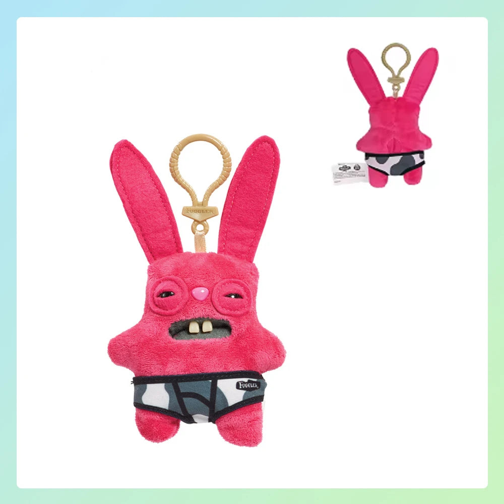 Schlüsselanhänger/Anhänger, Fuggler lustiges, hässliches Monster, Original Plüschpuppe
