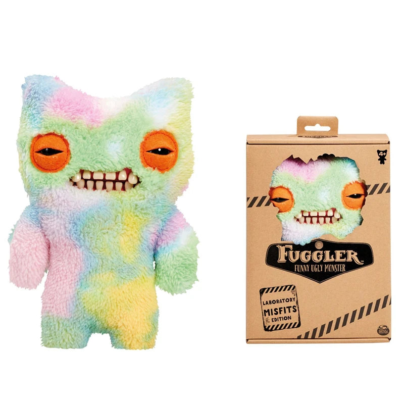 Original Fuggler Ugly Monster, Lustiges Plüschtier, mit weit aufgerissenen Augen