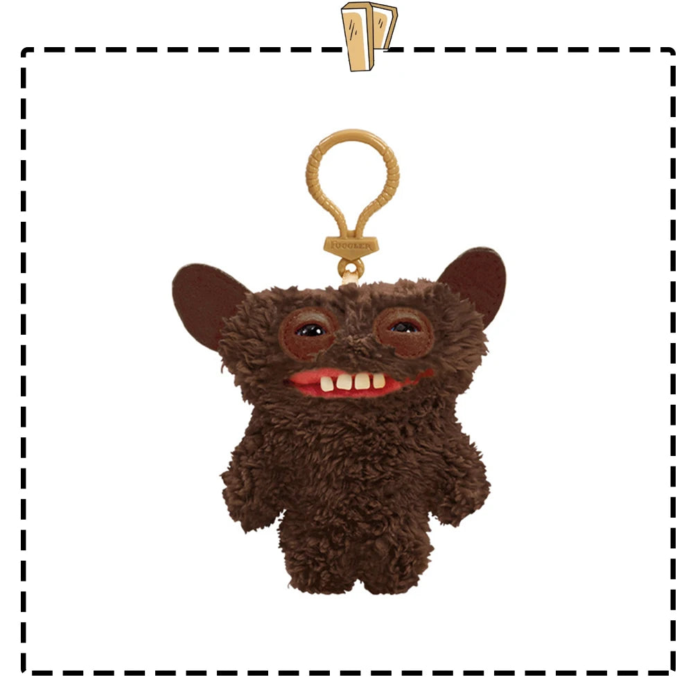 Fuggler Lustiges hässliches Monster, Original-Plüschpuppe, Zähne, Monster-Anhänger, Schlüsselanhänger, 9,5–14 cm