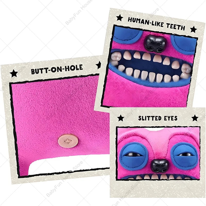 Original Fuggler Lustiges hässliches Plüschmonster mit Zähnen
