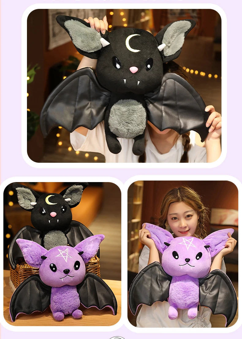 Verschiedene, Vampir-Plüsch-Fledermaus, gefülltes Gothic-Halloween-Plüsch, Plüschkreatur
