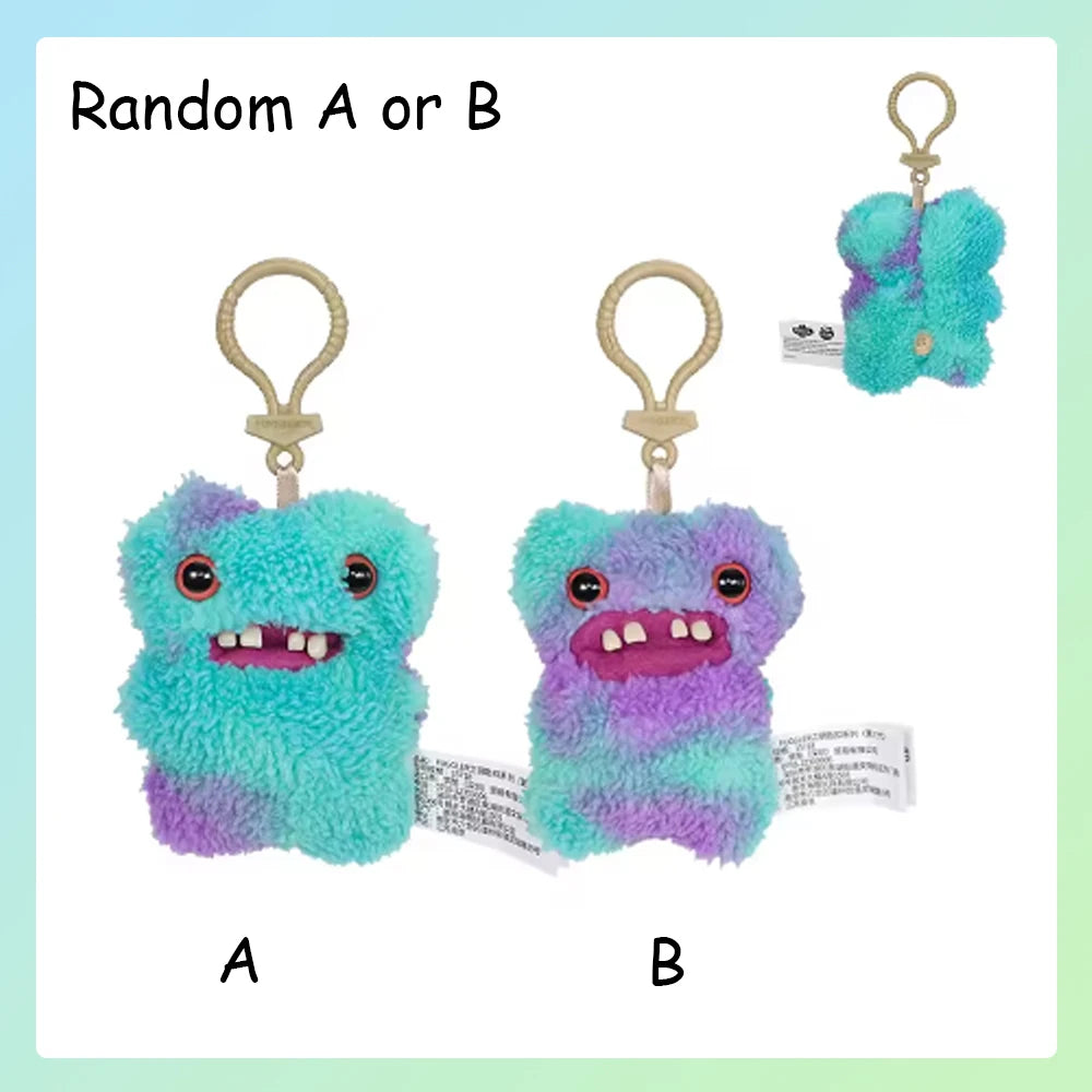 Fuggler Lustiges hässliches Monster, Original-Plüschpuppe, Zähne, Monster-Anhänger, Schlüsselanhänger, 9,5–14 cm