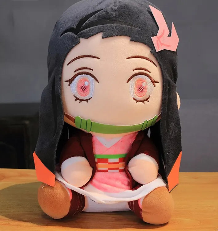 20cm Hot Japan Demon Slayer Plüschpuppen Lovely Anime Kimetsu No Yaiba Kamado Tanjirou Nezuko Zenitsu Kyoujurou