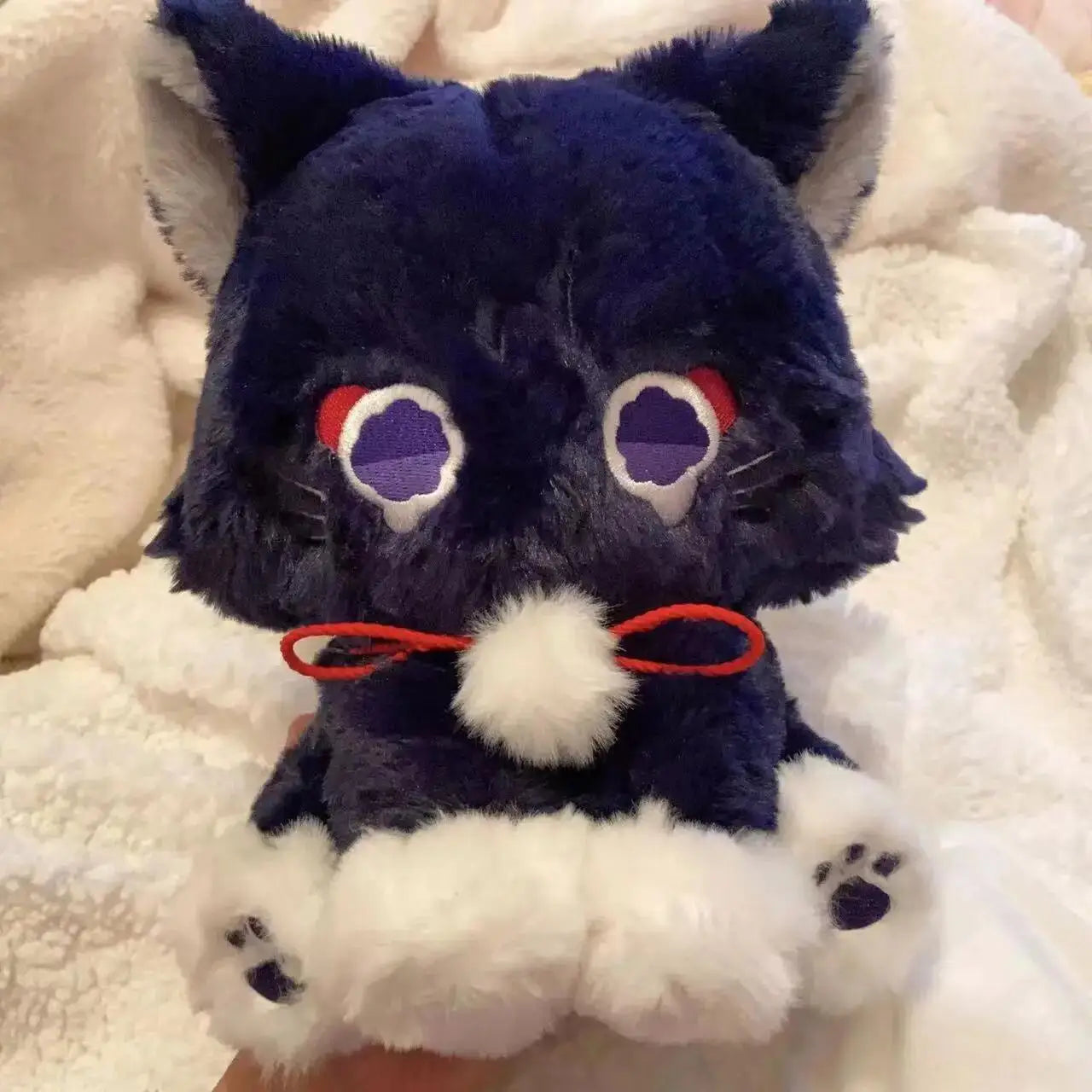 Anime Demonslayer Dämonenjäger Plüschpuppe, Süßer lila Tiger, Plüschtier, weiches Stofftier