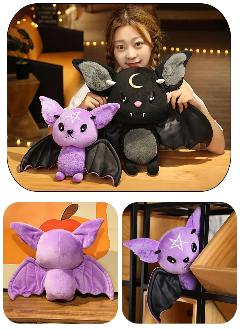 Verschiedene, Vampir-Plüsch-Fledermaus, gefülltes Gothic-Halloween-Plüsch, Plüschkreatur
