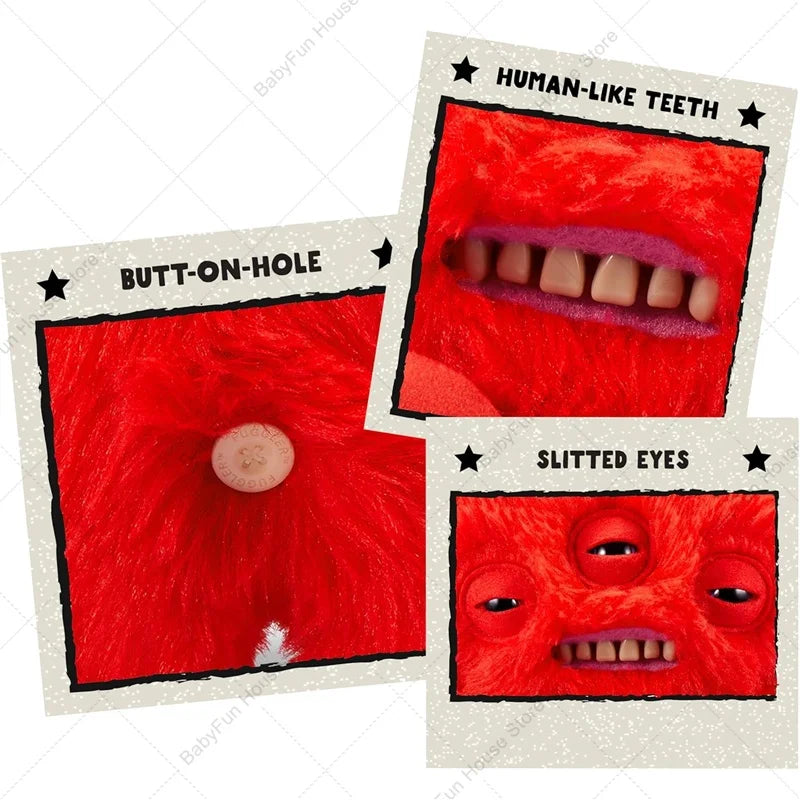 Original Fuggler Lustiges hässliches Plüschmonster mit Zähnen