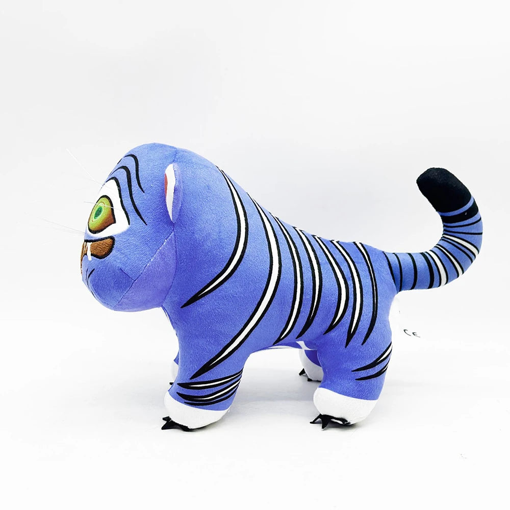 Anime Demonslayer Dämonenjäger Plüschpuppe, Süßer lila Tiger, Plüschtier, weiches Stofftier