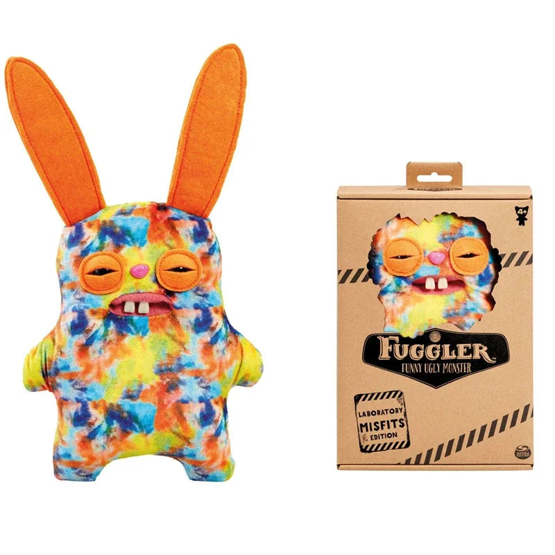 Original Fuggler Ugly Monster, Lustiges Plüschtier, mit weit aufgerissenen Augen