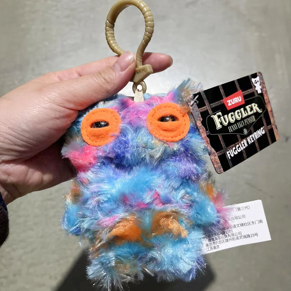 Schlüsselanhänger/Anhänger, Fuggler lustiges, hässliches Monster, Original Plüschpuppe
