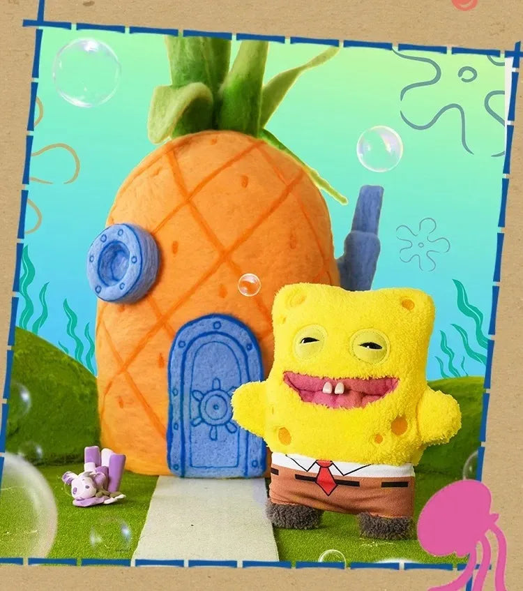 Fuggler Plüschtiere 22cm Original Hässliches Monster, Zahnmonster, Sponge Bob und Patrick Star
