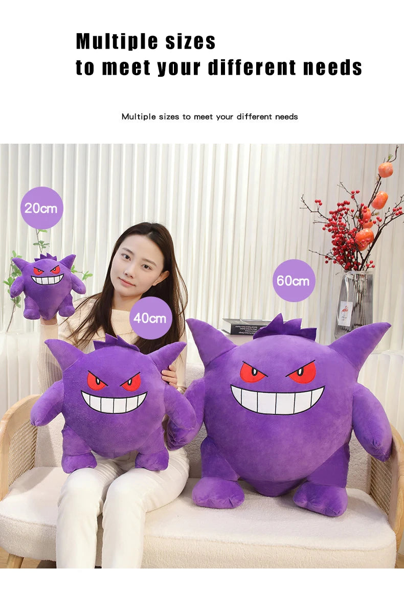 20/40/60cm Gengar Pokemon Anime Plüschtiere, weiches Pokémon Plüschkissen