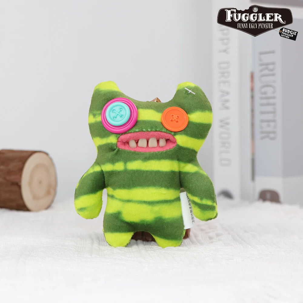 Fuggler Lustiges hässliches Monster, Original-Plüschpuppe, Zähne, Monster-Anhänger, Schlüsselanhänger, 9,5–14 cm
