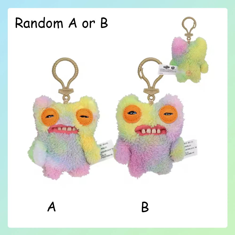 Fuggler Lustiges hässliches Monster, Original-Plüschpuppe, Zähne, Monster-Anhänger, Schlüsselanhänger, 9,5–14 cm