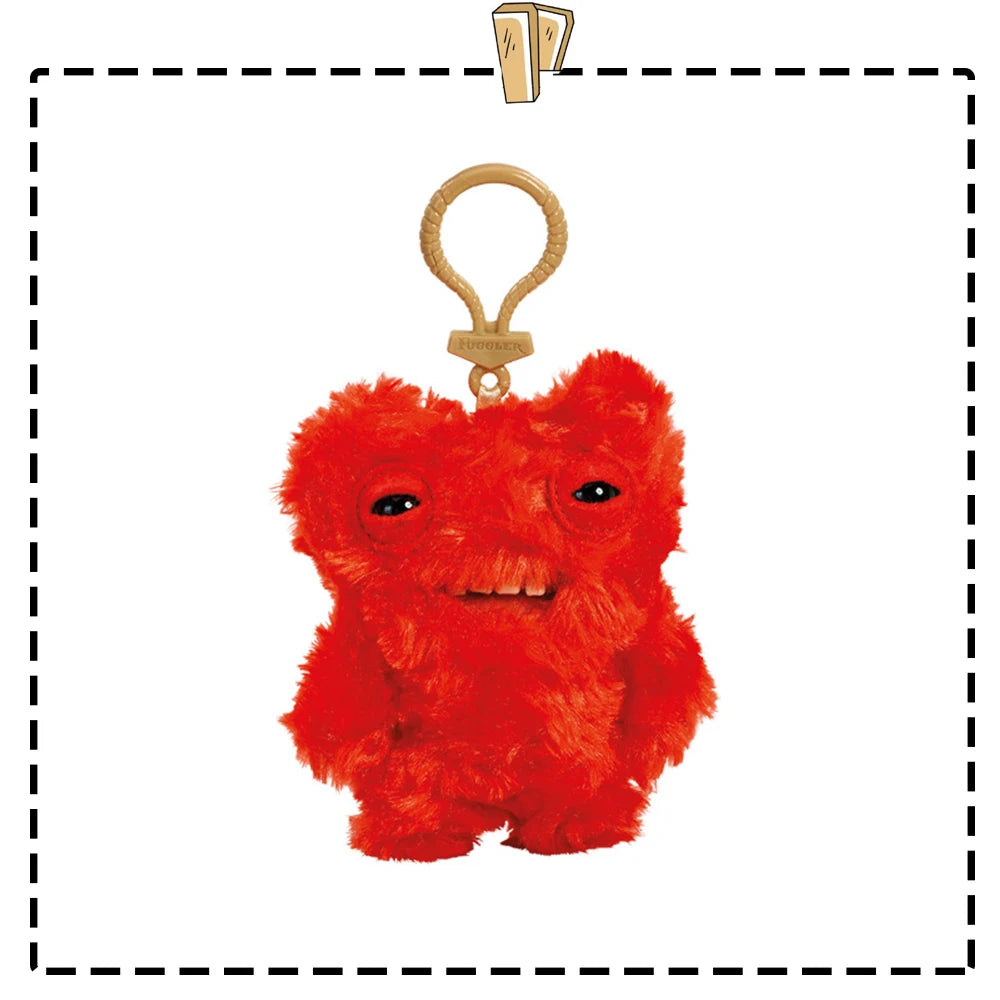 Fuggler Lustiges hässliches Monster, Original-Plüschpuppe, Zähne, Monster-Anhänger, Schlüsselanhänger, 9,5–14 cm