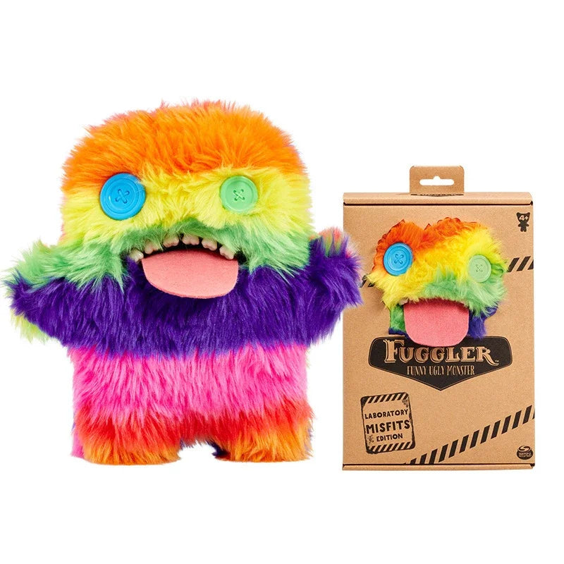 Original Fuggler Ugly Monster, Lustiges Plüschtier, mit weit aufgerissenen Augen
